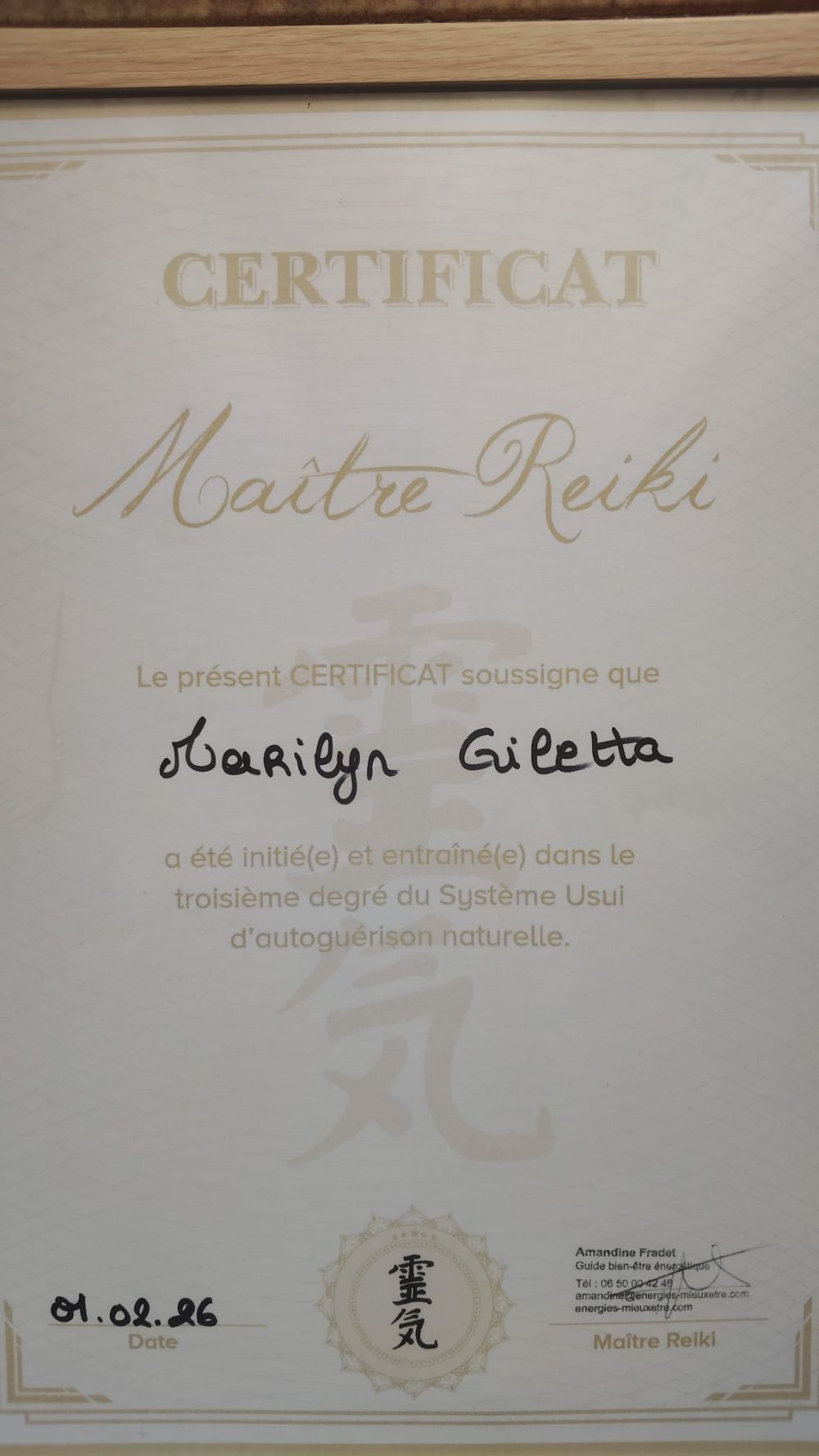 Séance de Reiki